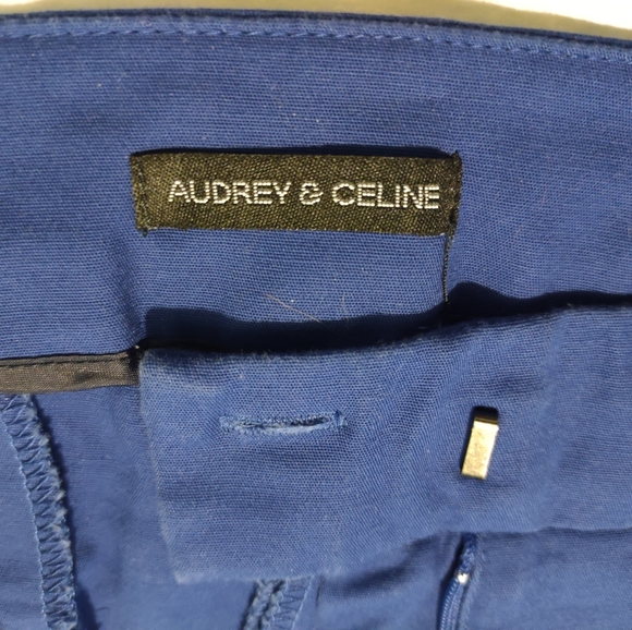 Stretchy Blue Pants for Work or Play - Picture 2 of 4